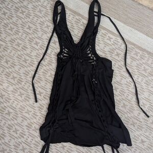 Sexy Black Cut Out Dress